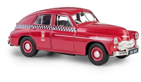 Pojazd prl warszawa m20 taxi wiśniowy