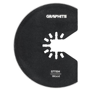 Tarcza do urządzenia wielofunkcyjnego, półokrągła, 21 TPI, HSS, 80 mm