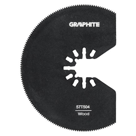 Tarcza do urządzenia wielofunkcyjnego, półokrągła, 21 TPI, HSS, 80 mm