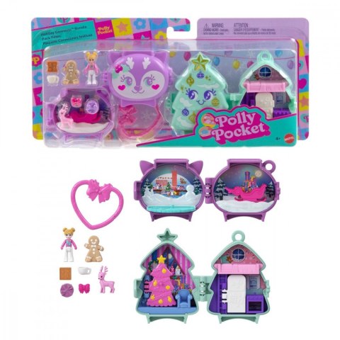 Figurki polly pocket zestaw świąteczny 2-pak
