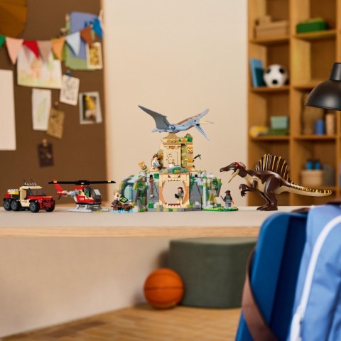 Klocki jurassic world 76976 powietrzna misja z kecalkoatlem i spinozaurem