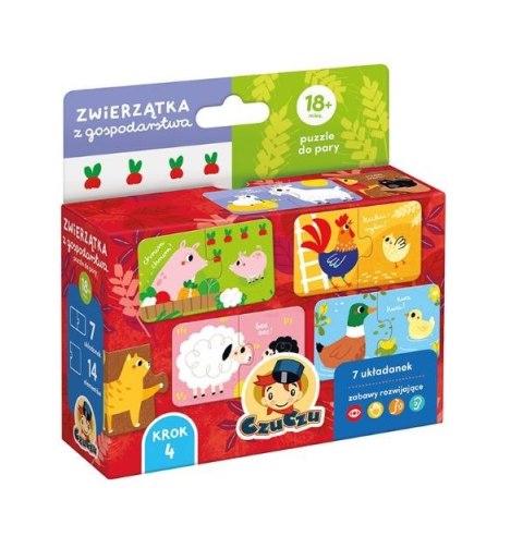 Puzzle do pary - zwierzątka z gospodarstw