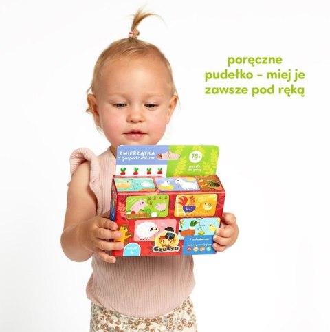 Puzzle do pary - zwierzątka z gospodarstw