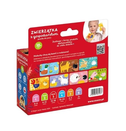Puzzle do pary - zwierzątka z gospodarstw