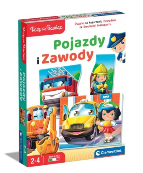 Gra edukacyjna Pojazdy i Zawody Uczę się Bawiąc Język Polski Clementoni 50765 Gra edukacyjna Pojazdy i Zawody Uczę się Bawiąc Język Polski Clementoni 50765
