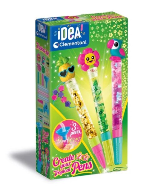 Idea Art Zestaw Mini Fabryka Tropikalnych Długopisów Clementoni 18830 Idea Art Zestaw Mini Fabryka Tropikalnych Długopisów Clementoni 18830