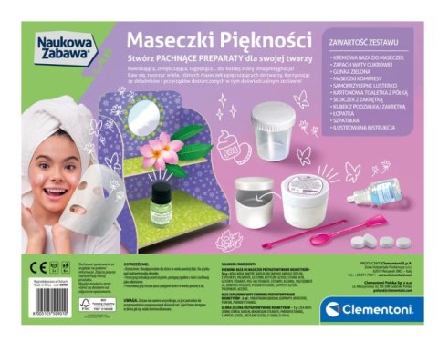 Naukowa Zabawa Zestaw DIY Maseczki Piękności Język Polski Clementoni 50901 Naukowa Zabawa Zestaw DIY Maseczki Piękności Język Polski Clementoni 50901