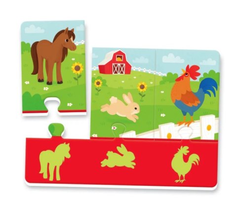 Puzzle Zwierzęta i Ich Cienie Uczę się Bawiąc Język Polski Clementoni 50762 Puzzle Zwierzęta i Ich Cienie Uczę się Bawiąc Język Polski Clementoni 50762