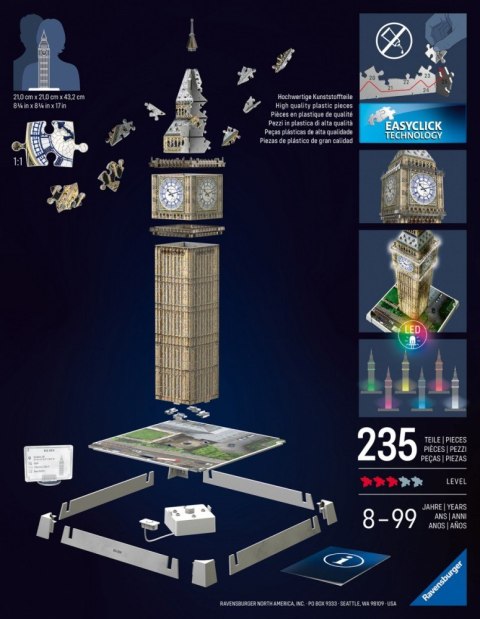 Puzzle 3d big ben londyn Puzzle 3d big ben londyn