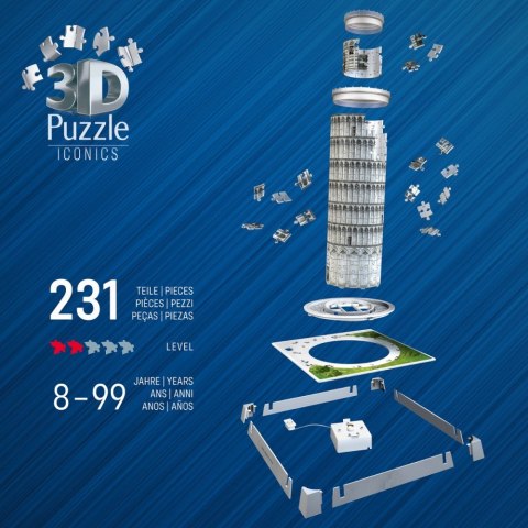 Puzzle 3d krzywa wieża w pizie Puzzle 3d krzywa wieża w pizie