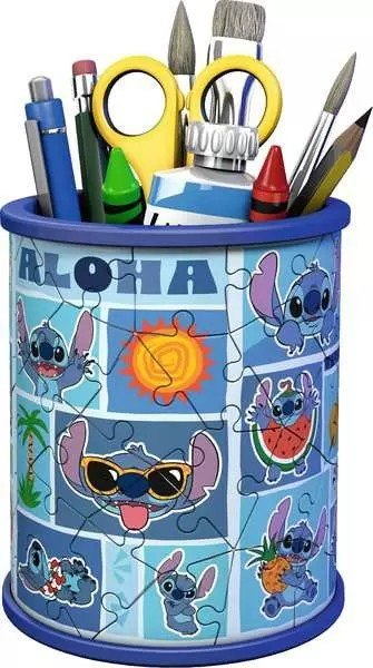 Puzzle 3d przybornik stitch