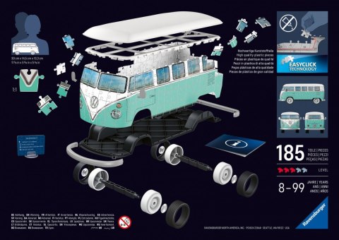 Puzzle 3d samochód volkswagen t1 Puzzle 3d samochód volkswagen t1
