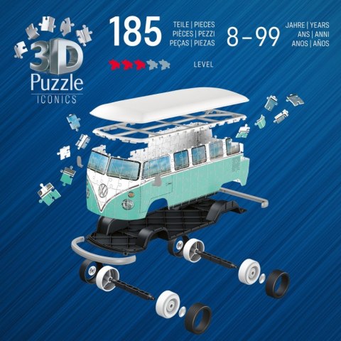 Puzzle 3d samochód volkswagen t1 Puzzle 3d samochód volkswagen t1