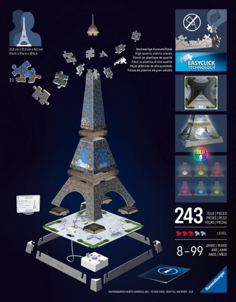 Puzzle 3d wieża eiffla Puzzle 3d wieża eiffla