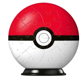 Puzzle 54 elementy 3d kula, pokemon czerwona