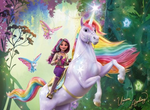Puzzle xxl 100 elementów akademia jednorożców unicorn academy