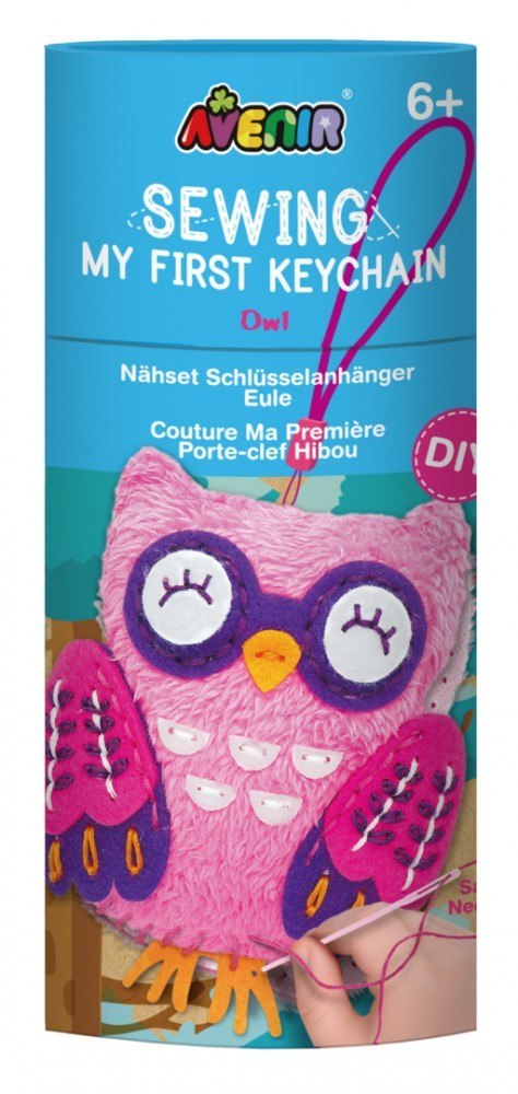 Zestaw uszyj brelok do kluczy - sowa