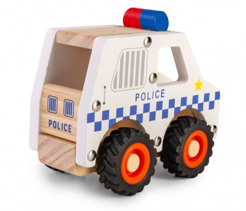 Drewniane auto z oponami policja Drewniane auto z oponami policja