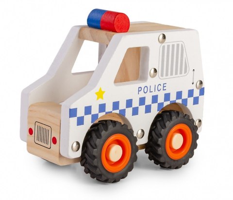 Drewniane auto z oponami policja Drewniane auto z oponami policja