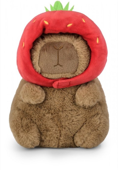 Maskotka kapibara truskawkowa czapka 20 cm Maskotka kapibara truskawkowa czapka 20 cm