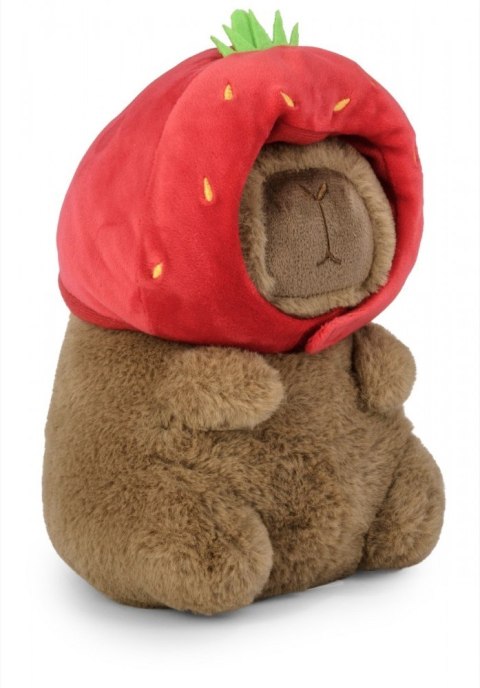 Maskotka kapibara truskawkowa czapka 20 cm Maskotka kapibara truskawkowa czapka 20 cm