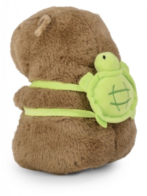 Maskotka kapibara z plecakiem żółwiem 21 cm Maskotka kapibara z plecakiem żółwiem 21 cm