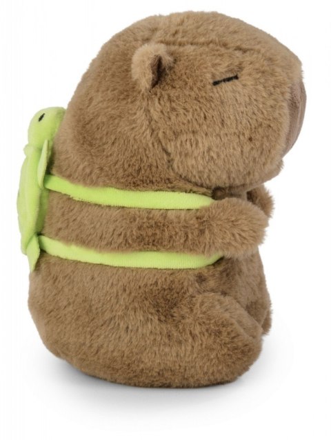 Maskotka kapibara z plecakiem żółwiem 21 cm Maskotka kapibara z plecakiem żółwiem 21 cm