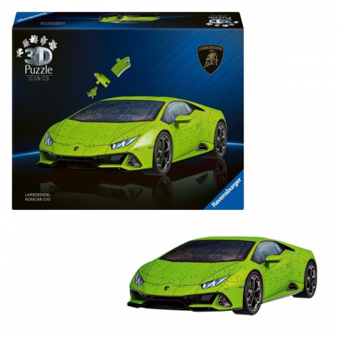 Puzzle 3d 158 elementów samochód lamborghini huracan evo verde Puzzle 3d 158 elementów samochód lamborghini huracan evo verde