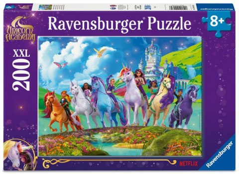 Puzzle xxl 200 elementów unicorn academy akademia jednorożców