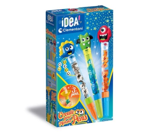 Idea Art Zestaw Mini Fabryka Monster Długopisów Potwory Clementoni 18833 Idea Art Zestaw Mini Fabryka Monster Długopisów Potwory Clementoni 18833