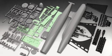 Model plastikowy statek s.s.b. abraham lincoln w/in 1/253 Model plastikowy statek s.s.b. abraham lincoln w/in 1/253