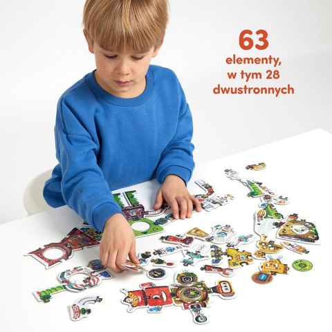 Puzzle kreatywne 63 elementy - robot lab
