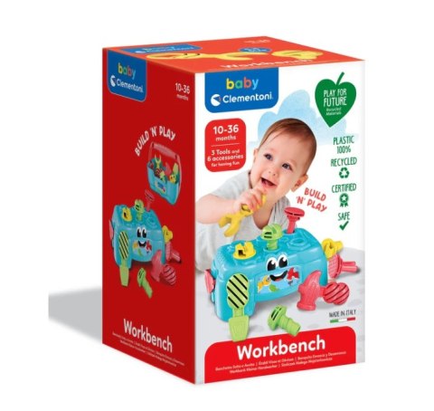 Stolik Małego Majsterkowicza Narzędzia Skrzynka Clementoni 17733 Stolik Małego Majsterkowicza Narzędzia Skrzynka Clementoni 17733