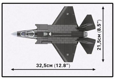 Klocki f-35a lightning ii 605 elementów