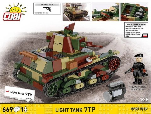 Klocki light tank 7tp 669 elementów