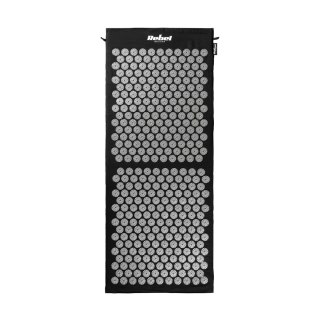 Mata zdrowotna z kolcami do akupresury z poduszką, 110x42cm, XL, szare kolce, Rebel Active