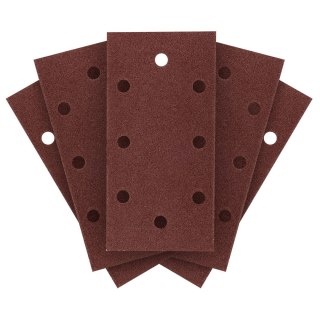 Papiery ścierne na rzep 93 x 185 mm, P100, 5 szt., z 8 otworami