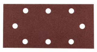 Papiery ścierne na rzep 93 x 185 mm, P100, 5 szt., z 8 otworami