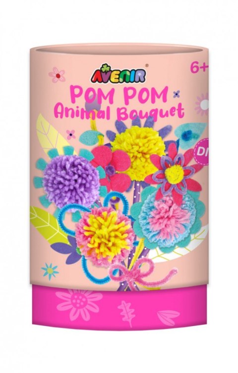 Zestaw kreatywny pom pom bukiet z pomponami - kwiaty Zestaw kreatywny pom pom bukiet z pomponami - kwiaty