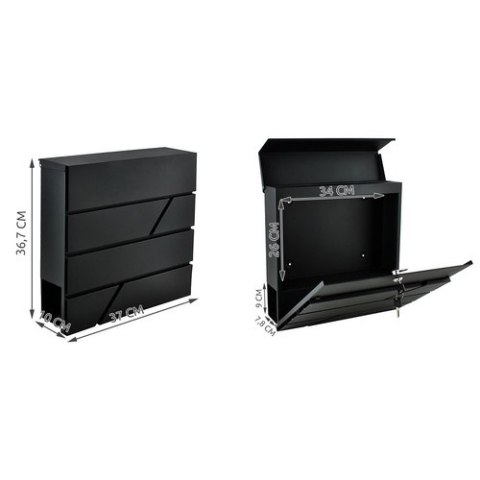 Skrzynka na listy S6238 - antracyt