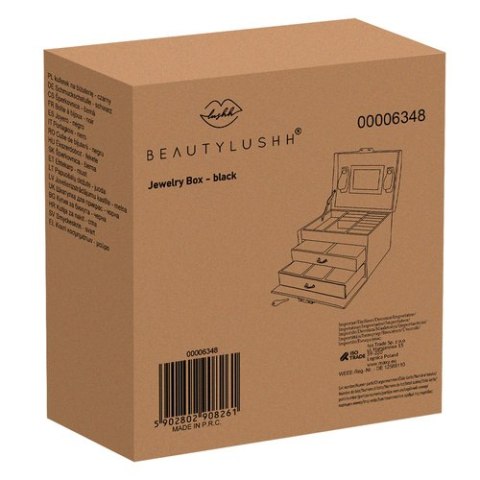 Szkatułka/ kuferek na biżuterię - czarny