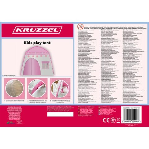 Namiot dla dzieci DOMEK + lampki 23472