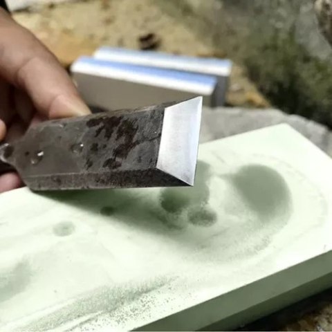 Ostrzałka do Noży Kuchennych Dłut Kamień Wodny Osełka do Ostrzenia + Pasek RUHHY 23763