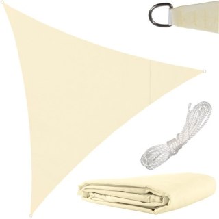 Żagiel przeciwsłoneczny 3x3x3 beżowy Gardlov 23146