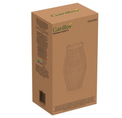 Lampion bambusowy rattanowy Gardlov 24282
