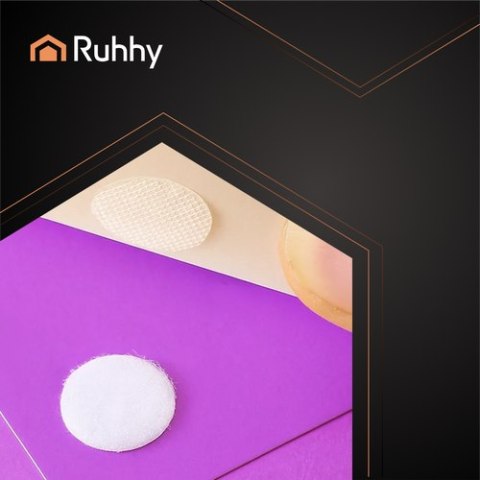 Rzep samoprzylepny 18mm 500szt. biały Ruhhy 25884