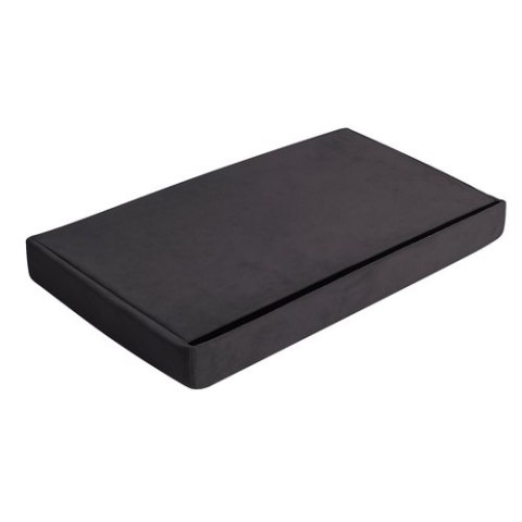 Pufa welurowa szara 76x38x38cm Ruhhy 26130