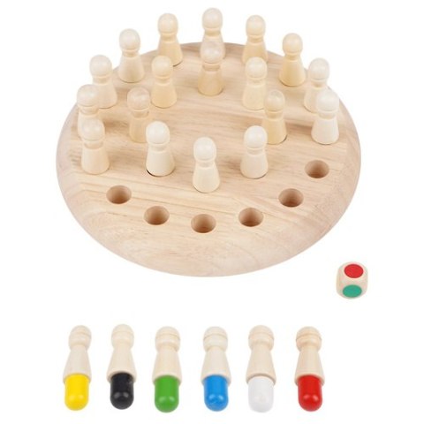 Szachy pamięciowe - drewniane Kruzzel 26251