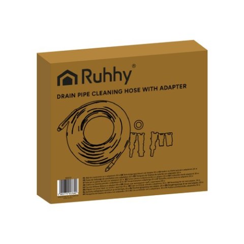 Wąż do czyszczenia rur z adapterem 15m Ruhhy 26132