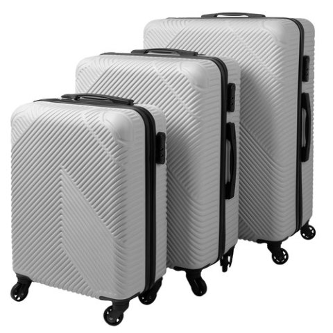 Zestaw walizek 3w1- szare Trizand 26662